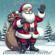 Hyvää Joulua ja Onnellista uutta Vuotta tervehdys